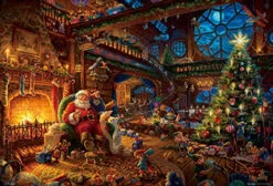 Beverly Jigsaw Puzzle 31-489 Thomas Kinkade Santa Workshop (1000 Pieces)