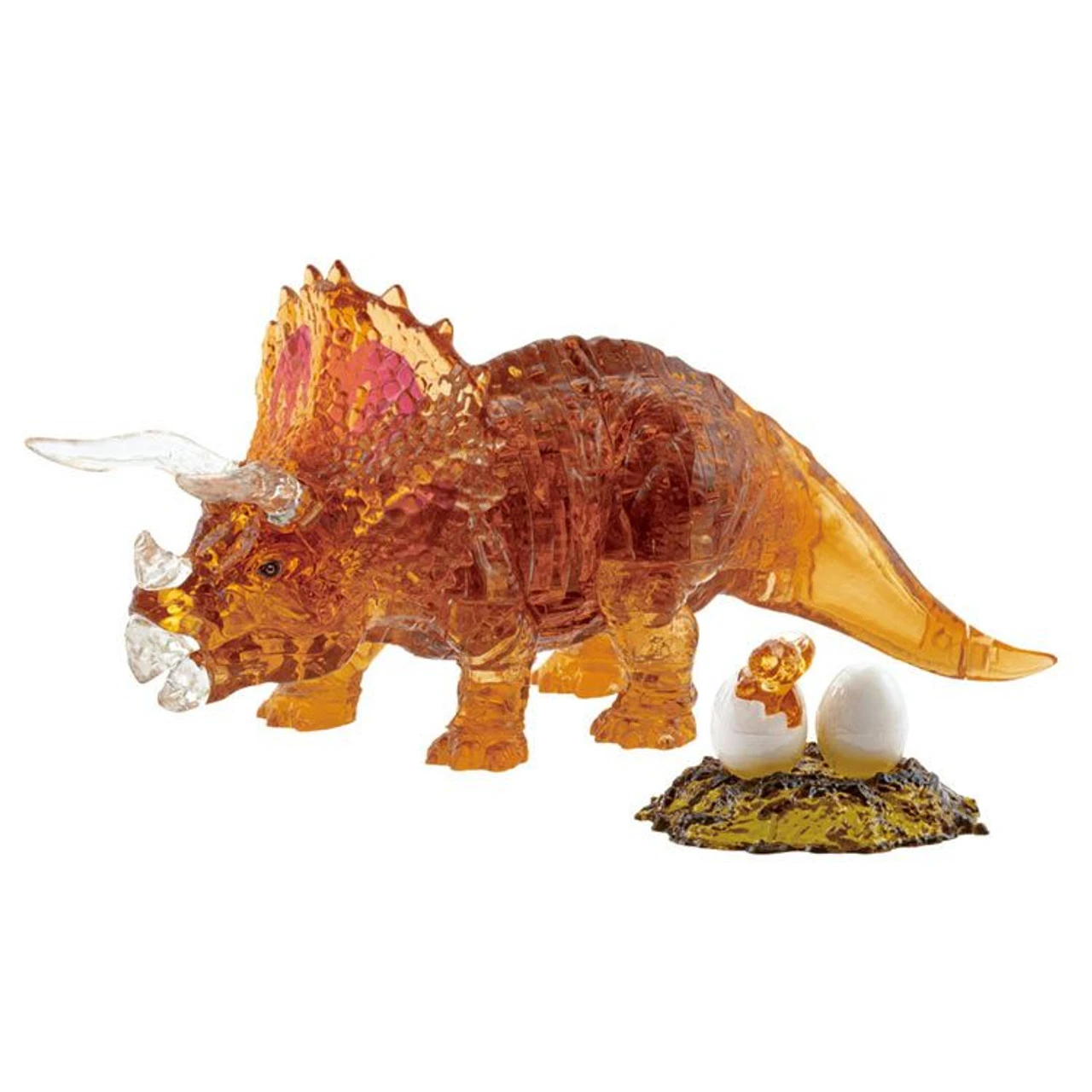 Beverly 50285 Crystal 3D Puzzle Triceratops Brown (61 Pieces) - Image 3