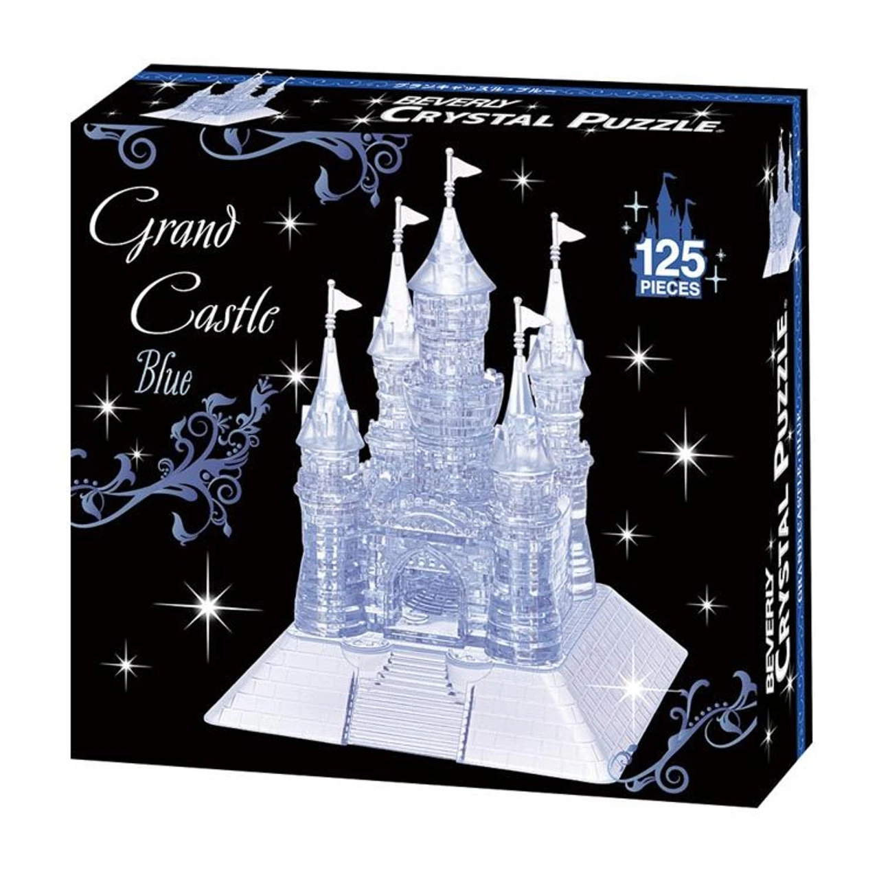 Beverly 50291 Crystal 3D Puzzle Grand Castle Blue (125 Pieces)