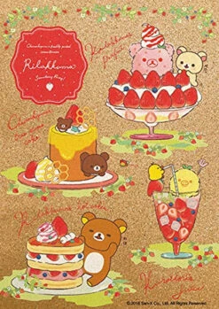 Beverly Jigsaw Puzzle 108-826 Cork Jigsaw Puzzle Rilakkuma Strawberry Party (108 Pieces)