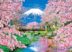 Beverly Jigsaw Puzzle 66-139 Mountain Fuji And Spring In Bloom (600 Pieces)