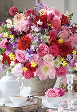 Beverly Jigsaw Puzzle M81-873 Beautiful Pinkish Flowers Bouquet (1000 S-Pieces)