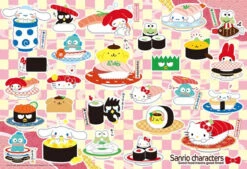 Beverly 83-107 Jigsaw Puzzle Hello Kitty And Sanrio Characters At A Sushi Restaurant (300 Pieces)
