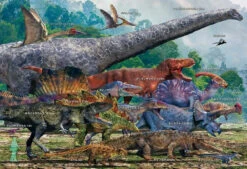 Beverly 300-019 Jigsaw Puzzle Masato Hattori Illustration Dinosaur Size Comparison (300 Pieces)