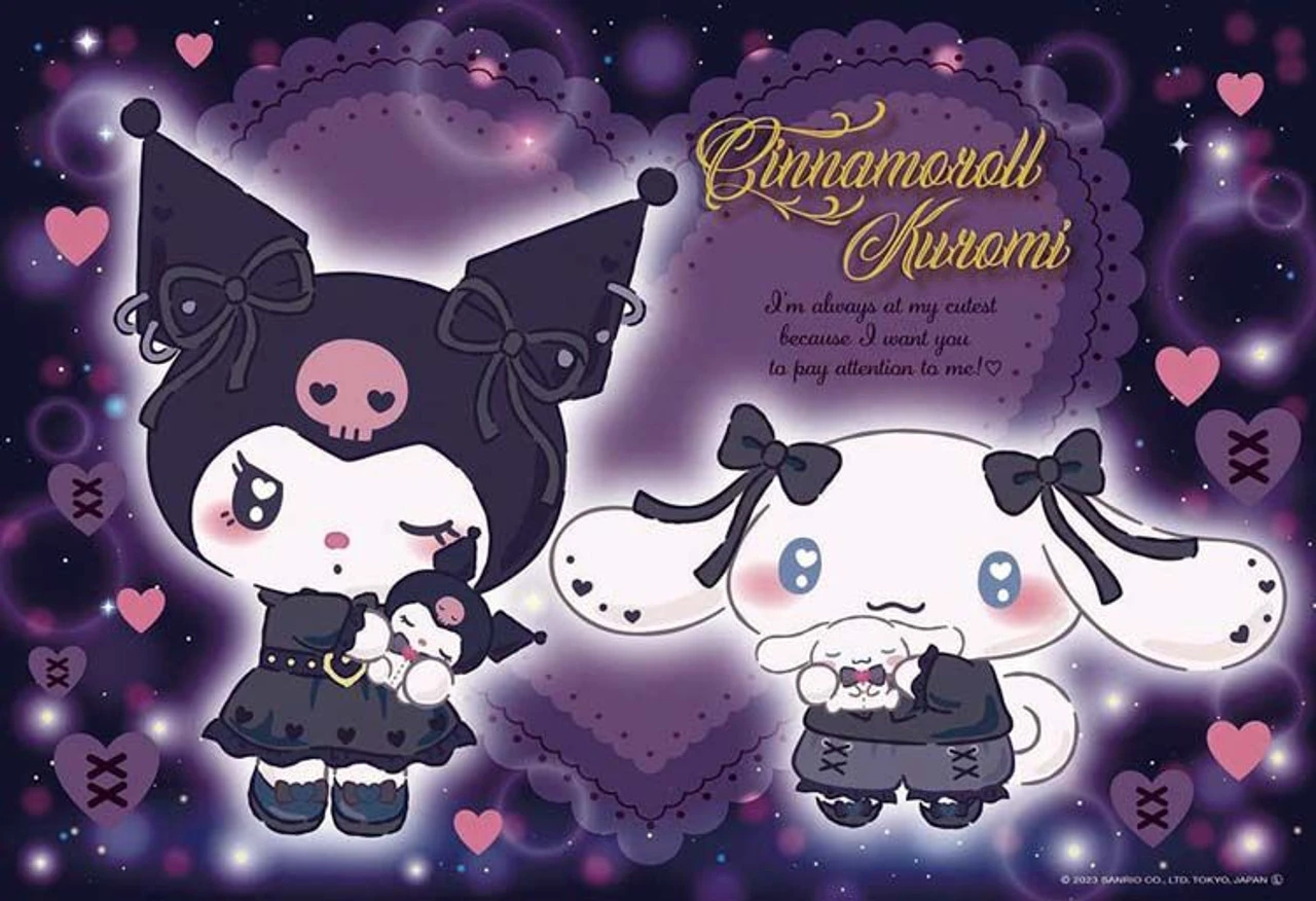 Beverly 300-022 Jigsaw Puzzle Sanrio Lovely Friends - Cinnamoroll & Kuromi (300 Pieces)