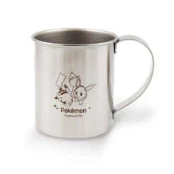 Pokemon Center Original Stainless Steel Mug 300ml - Pikachu & Eevee