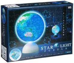 Yanoman 3D LED Lantern Puzzle 2024-118 Star Light BLUE EARTH (240 Pieces)