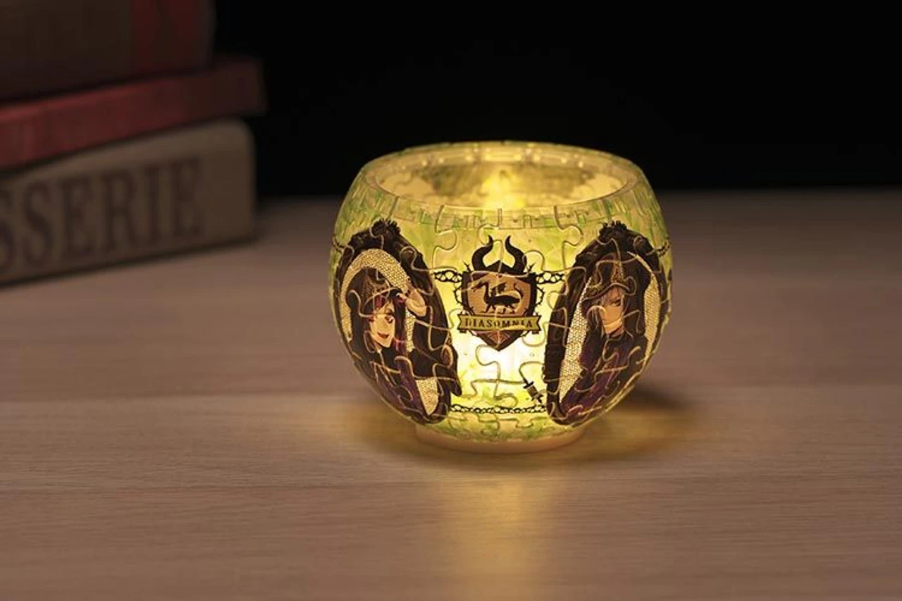 Yanoman 2201-53 3D LED Lamp Shade Puzzle Disney Glass Mosaic Twisted-Wonderland Diasomnia (80 Pieces) - Image 4