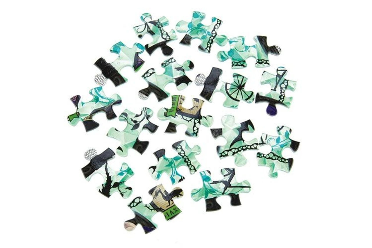 Yanoman 2201-53 3D LED Lamp Shade Puzzle Disney Glass Mosaic Twisted-Wonderland Diasomnia (80 Pieces) - Image 5