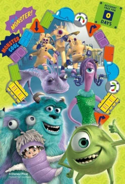 Yanoman 97-265 Prism Art Jigsaw Petit Puzzle Disney Pixar Monsters Inc. (70 S-Pieces)