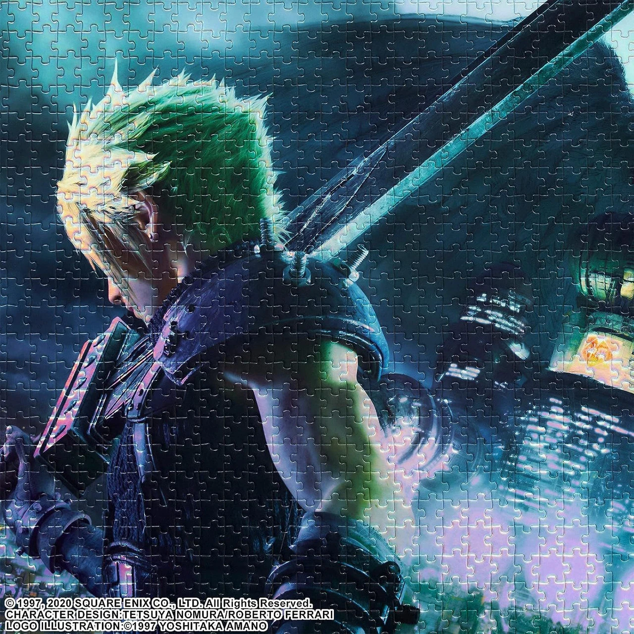 Square Enix Final Fantasy VII Remake Premium Jigsaw Puzzle Key Art Cloud & Sephiroth 1000pcs - Image 2