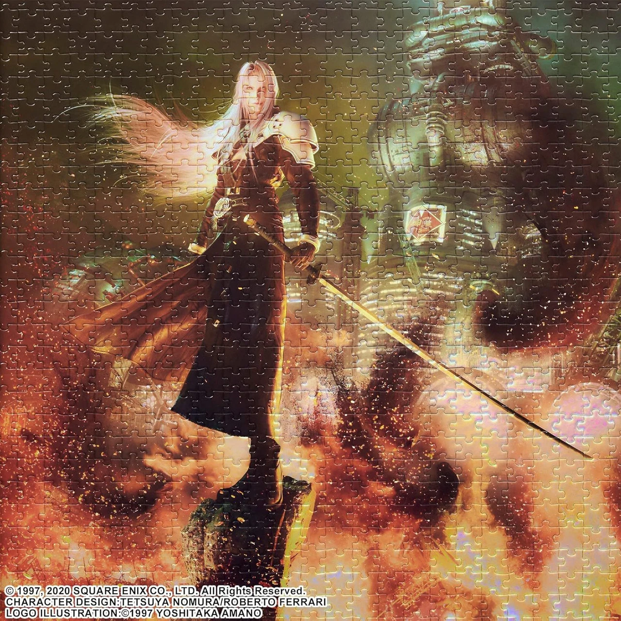 Square Enix Final Fantasy VII Remake Premium Jigsaw Puzzle Key Art Sephiroth 1000pcs - Image 3
