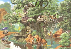 Tenyo Japan Jigsaw Puzzle D-1000-369 Disney Mickey Tree House (1000 Pieces)