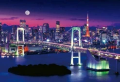 Beverly Jigsaw Puzzle M71-853 Tokyo Night View Rainbow Bridge (1000 S-Pieces)