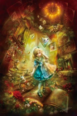 APPLEOne Jigsaw Puzzle 1000-689 Alice In Wonderland (1000 Pieces)