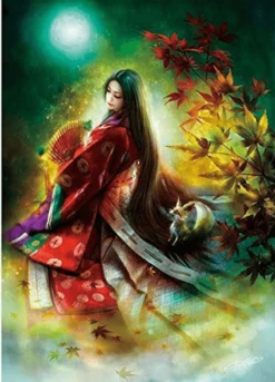 APPLEOne Jigsaw Puzzle 500-227 Fantasy Art Kimono (500 Pieces)